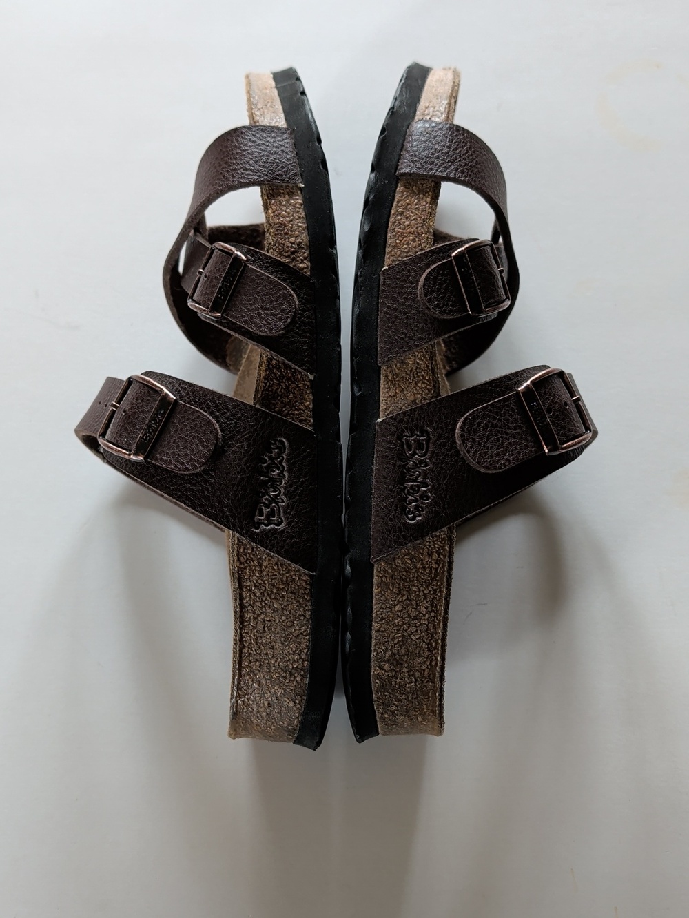 Birkenstock, Birkis, Criss Cross Brown Sandals. Size 7 - Picture 4 of 11